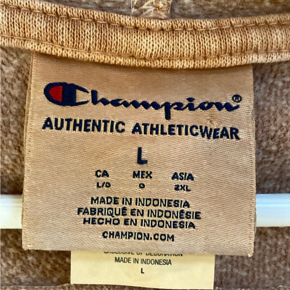 Champion Half Zip Hoodie Size L - Picture 8 of 10